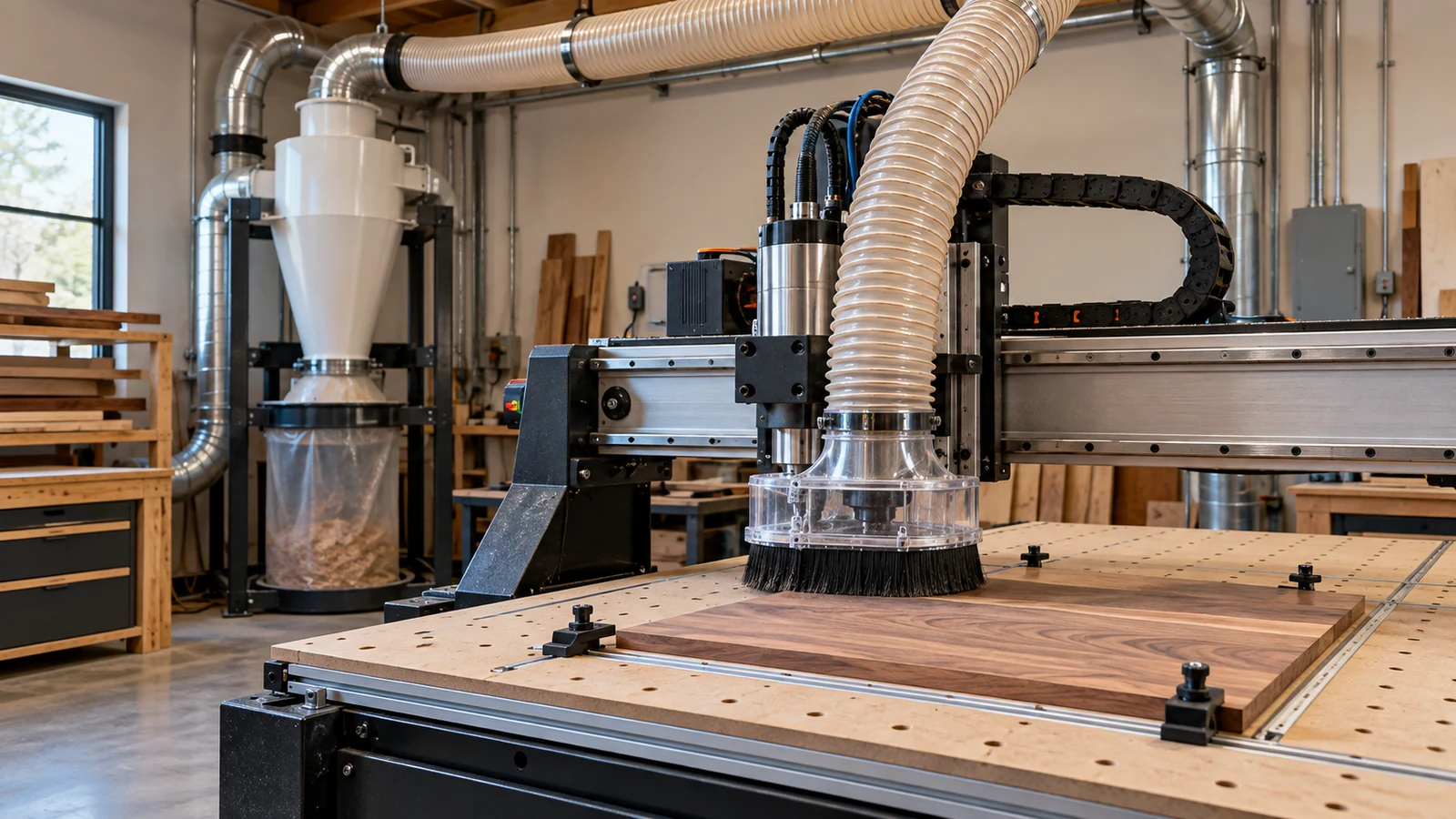 Best Cyclone Separators for CNC Router Dust Collection